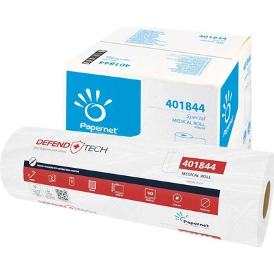 Papernet Papírová vyšetřovací podložka na lůžko role 40 cmx50 m karton 9 ks