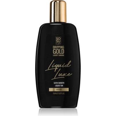 Dripping Gold Luxury Tanning Liquid Luxe автобронзираща вода за тяло Medium 150ml