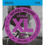 D'ADDARIO Струни за електрическа китара D'Addario EXL120 . 009-. 042 Super Light
