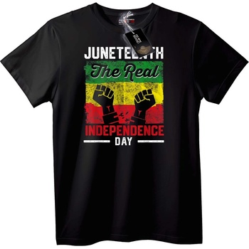 NOONEBRAND Тениска Juneteenth - Истинският Ден на Независимостта - 2XL, White
