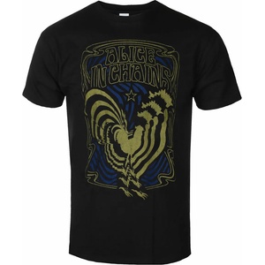ROCK OFF мъжка тениска Alice In Chains - Psychedelic Rooster - Black - ROCK OFF - AICTS07MB