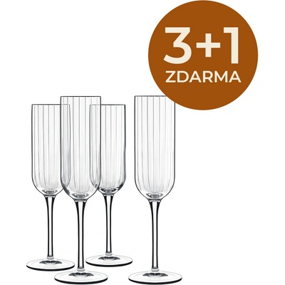 Bormioli Luigi Sklenice Luigi Bach na šumivé víno 4 x 210 ml