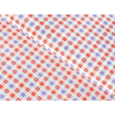 Dekoračná látka Leona LN-028 Červeno-modré káro - šírka 140 cm