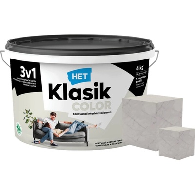 HET Klasik Color 3v1 KC 0107 4 kg sivá ľadová