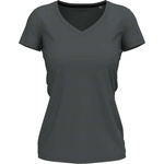 Stedman stretch-t v-neck st9710 / Дамска еластична тениска с v-образно деколте - шистово сиво xxl (st9710slgxxl)