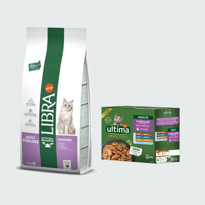 Libra Cat Adult Sterilized kuracie 12 kg