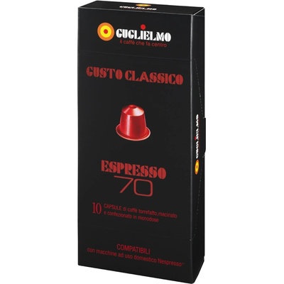 Caffè Guglielmo Lespreso70 ЧЕРВЕНИ капсули за Nespresso® 10 бр