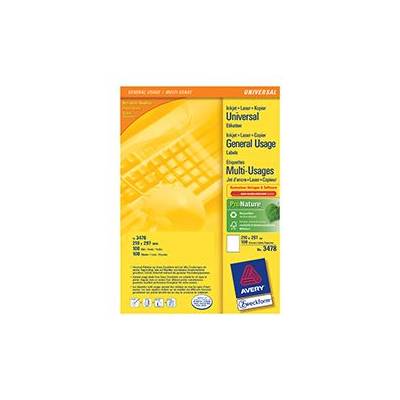 Самозалепващи етикети a4 3478 100 листа (1)