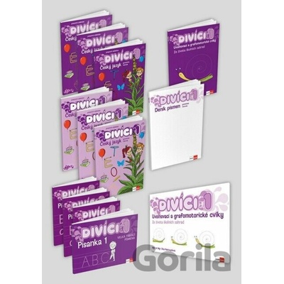 Divíci 1 - základní žákovský balíček - Český jazyk GM (nevázané písmo) - Klett