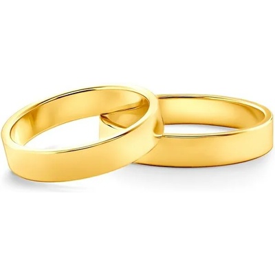 SAVICKI Сватбени халки: златни, плоски. 4 мм