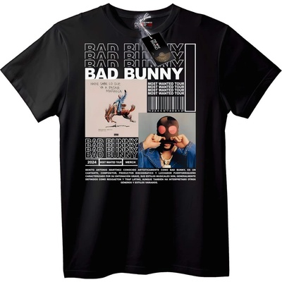 NOONEBRAND Тениска Bad Bunny Световно Турне 2024 - S, Black