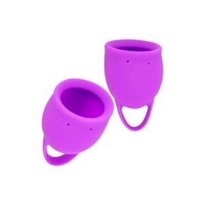 LOLA GAMES Комплект менструални чашки Natural Wellness Лилаво лале 2 бр (P22593)