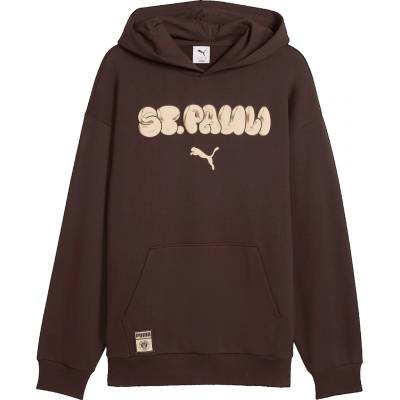 Puma FC St. Pauli Graphic Half Zip hnedá