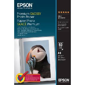 Epson Премиум гланцова фотохартия Epson (A4, 50 листа, 255g)