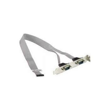 Supermicro Изход за задна платка db9/m ДО 2x10f/p2.00, w/dual cbl-cdat-0604 (cbl-cdat-0604)