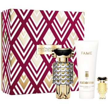 Paco Rabanne Fame Gift Set EDP 80 ml + Body Lotion 100 ml + EDP 10 ml за жени