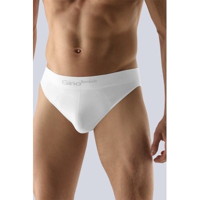 Gina pánské slipy s úzkým bokem bezešvé Bamboo PureLine 50003P bílé
