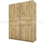 Bogdan Furniture I Гардероб с  лъзгащи врати Mod 1034, Дъб артисан