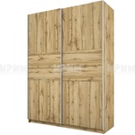Bogdan Furniture I Гардероб с плъзгащи врати Mod 1034, Дъб артисан