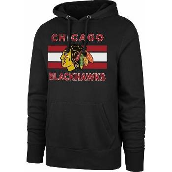 Chicago Blackhawks NHL Burnside Pullover Hoodie Jet Black