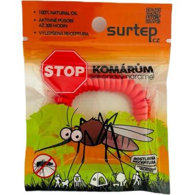Stop komárům – silikonový náramek Mix barev 10ks