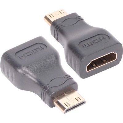 VCOM Адаптер от мъжко mini HDMI към женско HDMI - VCom CA316 mini HDMI Male to HDMI Female Adapter (черен) (CA316)