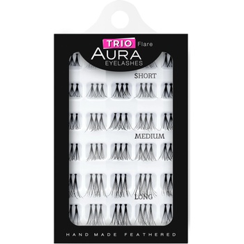 Aura Изкуствени мигли Power Lashes Trio, 3 размера