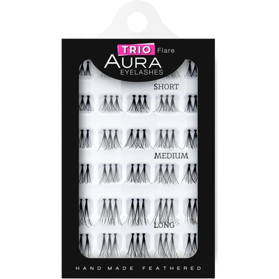 Aura Изкуствени мигли Power Lashes Trio, 3 размера