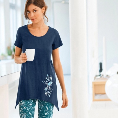 Blancheporte Asymetrické tričko nám.modrá