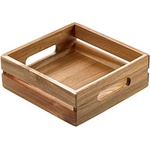 Horecano Дървена касетка от акация 20x20x7cm(S5003) (0143128)