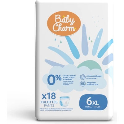 BABY CHARM Super Dry Pant 6 XL +15 kg 18 ks