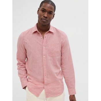 GAP Ленена риза стандартен модел GAP GAP | Rozov | МЪЖЕ | XS