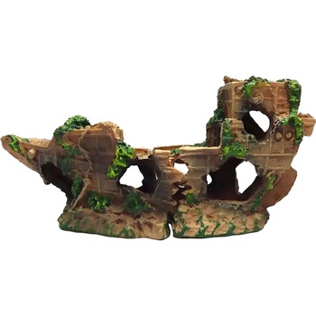 Duvo Plus Aquarium Decoration Wreck - Декорация за аквариуми - кораб , 22, 5x7, 5x12, 5 см