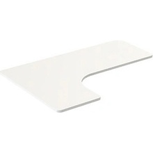 Powerton Ergo Edge Top rohová 160x110-60x2,5 cm bílá
