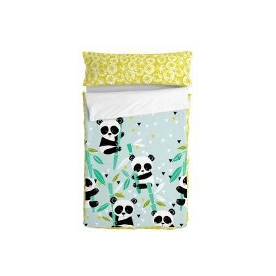 HappyFriday Северен Чувал с Подплънки HappyFriday Moshi Moshi Panda Garden Blue Син 105 x 200 cm