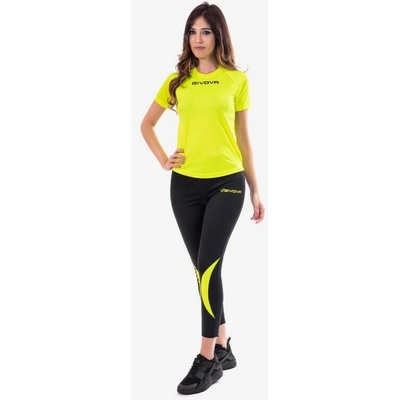 Givova Running Long čierna-fluo žltá