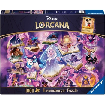 Ravensburger Пъзел Ravensburger от 1000 части - Disney Lorcana: Glimmers of the Realm - Amethyst