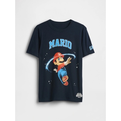 Dětské tričko Gap × Super Mario Tmavě modrá