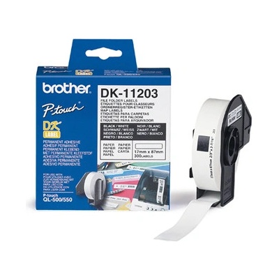 Brother DK11203 17 mm x 87 mm bílá 300 ks pro tiskárny řady QL – Hledejceny.cz