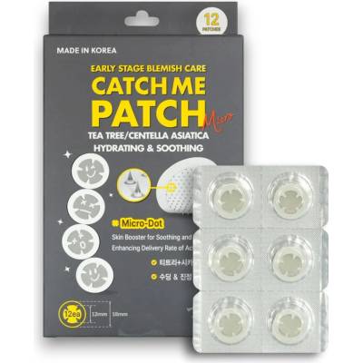 Catch Me Patch Mikroihličkové upokojujúce náplasti na akné MICRO SOOTHING 12 ks