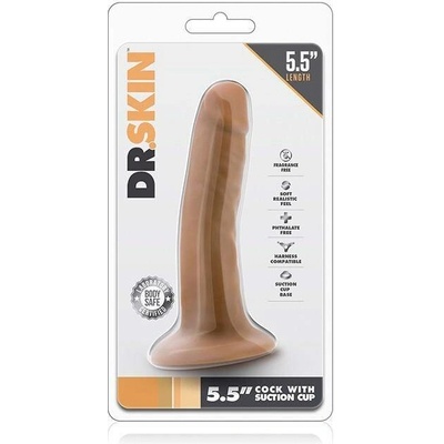 Dr. Skin 5,5 realistický dildo s přísavkou přírodní 14 cm