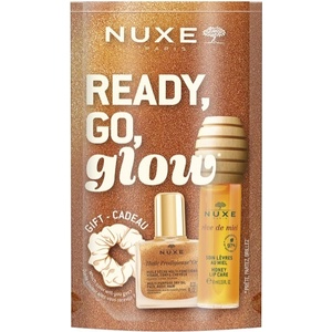 NUXE Подаръчен комплект Ready Go Glow Honey, със скрънчи, 2 части