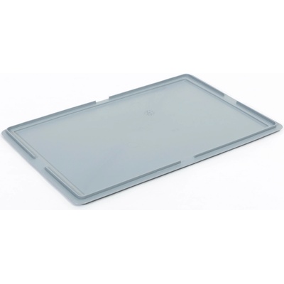 PK Group plastové veko na Euro prepravky 600 x 400 x 20 mm šedá