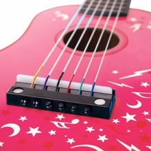 Tidlo drevená gitara Star Růžová