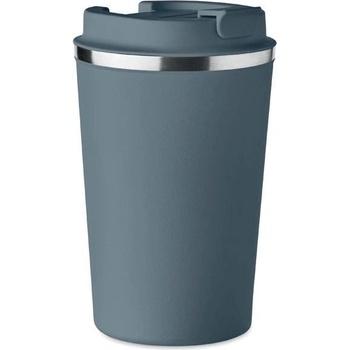 Brace dvojstenný nerezový pohár modrá petrolejová 350 ml