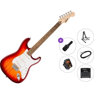 Squier Sonic Stratocaster LRL Premium SET Sienna Sunburst Електрическа китара