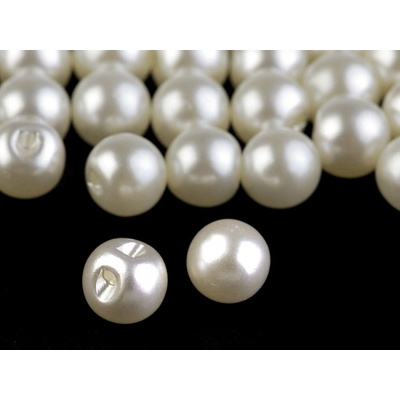 Prima-obchod Perla k našití / knoflík Ø8 mm, barva 2 perleť krémová