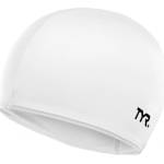 Tyr lycra solid swim cap бял