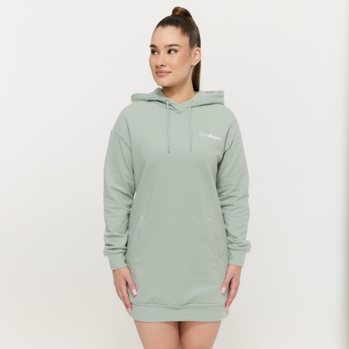 GymBeam Дамски суичър Limitless Longline Eucalypt M