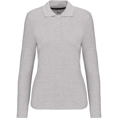 Dámská polokošile s dlouhým rukávem Washable Oxford šedá
